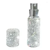 Lagringsflaskor Atomizer Travel Sub-Bottling Portable Mini Diamond Glass Refillable Parfyes 28ed