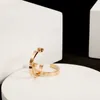Light Luxury Designer Card stainless steel geometric Fashion simple diamond earrings 18K Gold Earrings With Logo