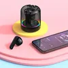 TM70 Transparent Cabin Cabin Wireless Bluetooth Earphone TWS Sports Earbuds Affichage numérique Sport Gaming Coffre