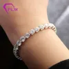 Provence edelstenen sieradenkettingverbinding 17cm lengte 1carat ronde moissaniet diamant tennisarmband