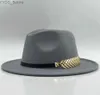 Chapeaux à bord large seau laine Fedora chapeau hkins ressentie femme trilby chapeu masside jazz église