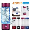 Bouteilles d'eau Bouteille hydrogène 420 ml machine de générateur d'ionizer pour les voyages à domicile