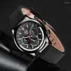 Montre-bracelets 3pcs Hommes Sports Montres Bracelet Luxur