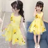 Baby Girl Dress Summer Children 2 3 4 To 12 Years Old Party Fashion Lace Mesh Princess Dresses Kids Clothes Flower Casual 240325