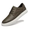 Scarpe casual maschile in pelle vera e propria scarpa da esterno antriskid shoeplex moca