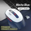 Drucker 1200DPI 2,4 g drahtlose Maus wiederaufladbare Mäuse Ultradhin Magic Silent Mouse Stumm für Laptop PC Gamer Computer Office Notebook