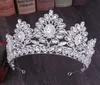 Luxuskristalle Royal Wedding Crown Silber Gold Strsestone Prinzessin Prom Queen Braut Tiara Crown Hair Accessoires Middle East5369736