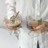 Vinglas 270 ml supersöt söt transparent kort glas glass skålkopp högvärdesdessert mjölkshake mjölk te