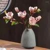 Dekoracyjna symulacja gałąka magnolia gałąź eva flower flower sztuczna imitacja storczyków fałszywa