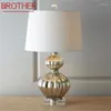 Lampes de table Brother Dimmer Lampe contemporaine Creative Luxury Bureau LED LED pour la décoration de chevet à la maison