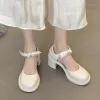 Pompki buty lolita buty kobiety japoński styl mary jane buty kobiety vintage dziewczęta wysokie obcasy buty platformowe duże rozmiar 40 studentów college'u