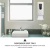Liquid Soap Dispenser 2Pcs Tray Wall Mount Automatic Drip Bracket For Home Bathroom Kitchen Hand Wash Holder