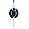Tapestries Macrame Hat Hangers For Wall Hanging Display Weaving Tapestry Decor Wide Brim Cap