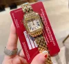 Mulheres Cuidam para o designer de mulheres assistir Pantera de moda Quartz Square Women Women Women Gold Silver Watches Montre de Luxe Business