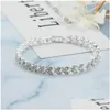 Chaîne de luxe de luxe bijoux européen et américain Bracelet en cristal romain Fashion Fashion Heart Rignestone Diamond Drop Livrac Brac othgi