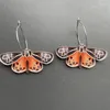 Boucles d'oreilles en pente couleurs papillon acrylique cerceau lune squelette mith animaux femelle boucles d'oreille boucles doreilles féminines tendance 2024