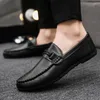 Casual Shoes Men Leather Lazy 2024 Summer Lightweight Loafers High Quality Business Antiskid Moccasins