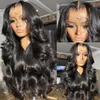 250% 13x4 WIGS CORDES CORPS Transparent Perruques à cheveux humains 13x6 HD Lace Frontal Wig Brazilian Remy 30 40 pouces 360 Perruque avant en dentelle pour les femmes