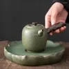 TeAware Setleri Yaratıcı Japon Çay Seti Ev Seramik Kupası Teapot Basit Taşınabilir Açık Dış Mekan Seyahat Bir Pot Üç Bardak