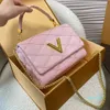 10 Torba łańcuchowa Women Designer Bag Luksusowe jambsin crossboy z pikowana wzór ramię górna rękojeść torebka klapka skręcona torebka lustra