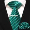 NECKINET JEMYGINS NOWOŚĆ klasyczny jedwabny mens krawat 8 cm czyste złoto Solid Stripe Paisley Business Til rękodzieła