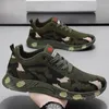 Casual Shoes Men Breattable Camouflage Sports Tjock Bottom Round Toe Trainers Pet Bete Lightweight Non-Slip Sneakers