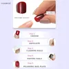 Falska naglar Glossy Pink Press On Full Cover Almond Fake For Women Daily Party Diy Manicure Wearable Tips 24st