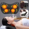 Massager a pieno corpo a 4 teste di massaggio Shiatsu cuscino da massaggio a 3 velocità Rilassati riscaldamento a infrarossi spalla posteriore massager cervicale per la casa automobilistica 240407
