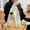 Storage Bags 1-5PCS Cartoon Puppy Creative Foldable Shopping Bag Translucent Portable Large Capacity Environmental Hangbag Reusable Home