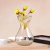 Vase 4 PCS Hyacinth Vase Table Glass Flower Hydroponic Decor家庭用花柄のヴィンテージホームデスクトップホルダーバルクコンテナ