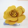 Decorative Flowers Shiny Finished PE Foam Rose Flower Head Wedding Outdoor Party Decoration Flore Branch Backdrop Decor Accessories Supplies