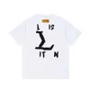 Männer T -Shirt Designer T -Shirts Herren Frauen High -End -Pinselbuchstaben Grafisch Tee Mode runden Nacken Kurzarm Tops
