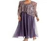 Ankle Length Lavender Mother of the Bride Dress with Jacket Lace Chiffon Square Neck Elegant Wedding Guest Dress Special Occasion1099594