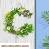 Flores decorativas Smilax Rattan Diy Wreath Garland Vine Dream Cower Hoops Flor Material Fazendo Anéis de Ringas