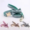 Dog Collars Customized Pet Collar Shiny Nylon Leash Tie Puppy for Small Medium Large Dogs German Shepherd Training