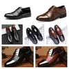 Novos designers de luxo com sapatos de couro de estilo múltiplo, sapatos casuais pretos masculinos, sapatos de vestido de tamanho grande, sapatos de casamento pontiagudos