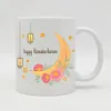 Vit Mubarakhappy Eid välsignelse efter Ramadan Islamiska muslimska helgdagar Crescent Ceramic Ramadan Mugs 240407