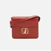 Shoulder Bags Korean Minority Female Bag Cowhide Small Square One Slant Retro Arrow Net Red Leather Postman Turkey Fashion High End