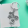 Keychains 1pc Fashion Sunflower Keychain Alloy Metal Key Ring Jewelry Gift For Friends