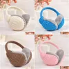 Ear Muffs Top Sell Winter Er Kobiety ciepłe dzianiny Warmycze Warmycze dziewczęta P Earlap cieplejsze akcesoria do opaski na kroplę fashio dh0wn