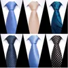 Nekbanden 8 cm stropdas heren gravatas klassieke multi -kleuren nieuwste ontwerp zijden halslijn shirt accessoires streep luchtblauw heren kantoor c240412