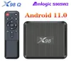 X98Q TV Box Android 11 Amlogic S905W2 2GB 16GB Supporto H265 AV1 WiFi HDR 10 YouTube Media Player Set Top Box x98 Q 1GB 8GB4086425