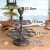 Kitchen Storage Organization Two Layers Rooster Cast Iron Egg Holders For 12 Pieces Fresh Eggs Handmade Home Tabletop Rack Tray Holder Otn3B