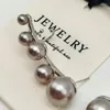 Stud Earrings Fashion Imitation Pearl For Women Luxury Silver Plated Metal Clip Ear Ring Famale Wedding Christmas Gift