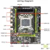 Controls Qiyida X79 Motherboard Lga 2011 Cpu Support Ddr3 Ram Intel Xeon E5 V1&v2 Processor Sata3 Pci16x