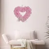 Fiori decorativi versatile ghirlanda festa nuziale fiore di rosa realistica con brow-knot per love cuore frontale casa