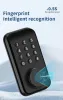 Lock Waterproof Smart Door Lock US Deadbolt Wifi Fingerprint Home Outdoor Use Tuya APP