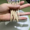 Couverts jetables 100pcs / ensemble Gradual Perle-Fruit Sticker Bamboo Tentes dentaires jetables - Cocktail de fourche - Sushi-bâtons Food Picks-