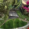 Fiori decorativi simulato Simulazione di decorazioni in erba di muschio artificiale per fioriera fa falso fai -da -te artigianato falso cotone bonsai interno