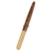 Fountain Pens Solid Wood 0,5 mm pióro może wydrukować pisze studenckie prezenty biznesowe drewniany mosiądz podpis H240423